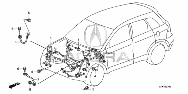 Wire Harness (1) for 2009 Acura RDX #0
