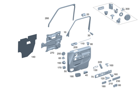 Front Door Trim for 2007 Mercedes-Benz G500 #0