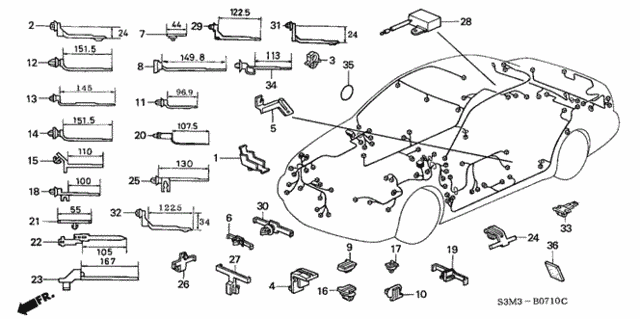 Harness Band - Bracket for 2002 Acura CL #0