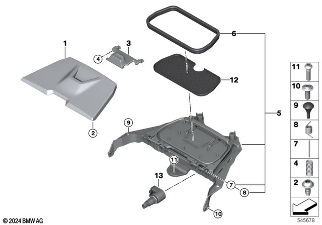 46638829229 - : Seal On Storage Compartment for BMW-Motorrad Image