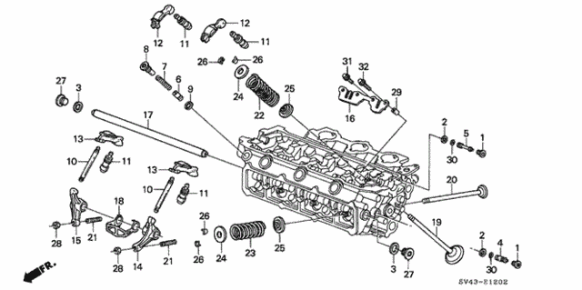 Valve - Rocker Arm (FR.) (V6) for 1995 Honda Accord #0