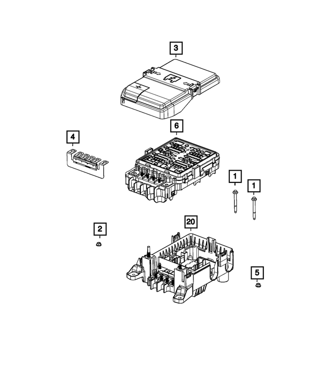 68500868AA - Electrical: High Current Fuse Array for Mopar Image