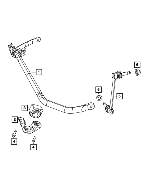 Front Stabilizer Bar for 2017 Dodge Charger #1