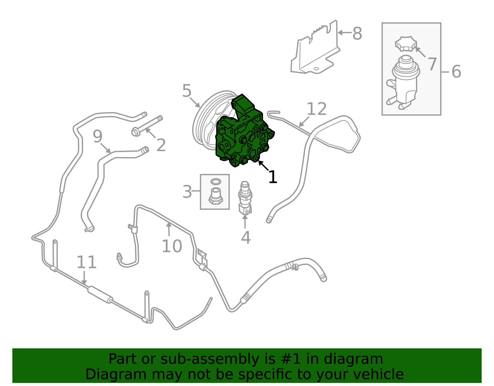2011-2013 Ford Transit Connect | Motorcraft™ Power Steering Pump | STP ...