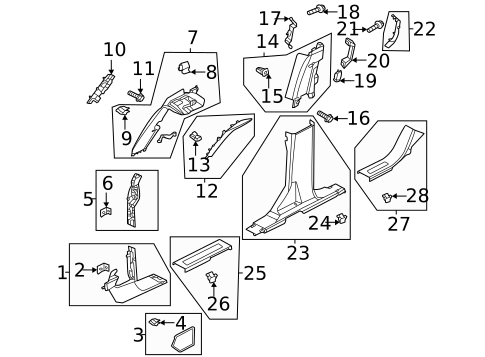 Interior Trim - Pillars for 2023 Ford Bronco #0