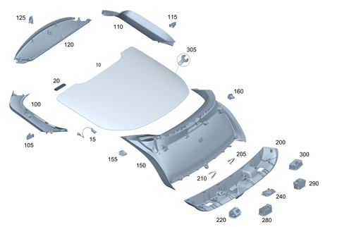 Rear Panel Door Attachment Parts, Rear Panel Door Window for 2026 Mercedes-Benz GLE53 AMG #0