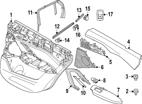 Interior Trim - Rear Door for 2025 BMW X2 #0