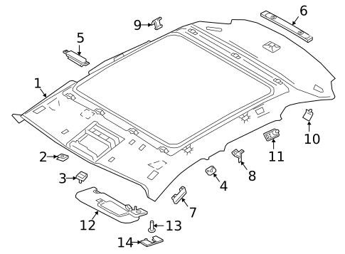 Interior Trim - Roof for 2020 Jaguar E-Pace #0