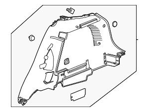 2024-2026 Buick Encore GX Lower Quarter Trim 42876055 GM ...