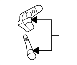 R320528 - Body: Glove Box Assembly Striker for Mitsubishi Image