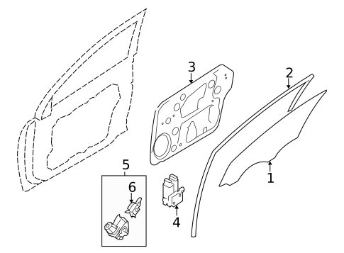 Front Door for 2012 Hyundai Sonata #0