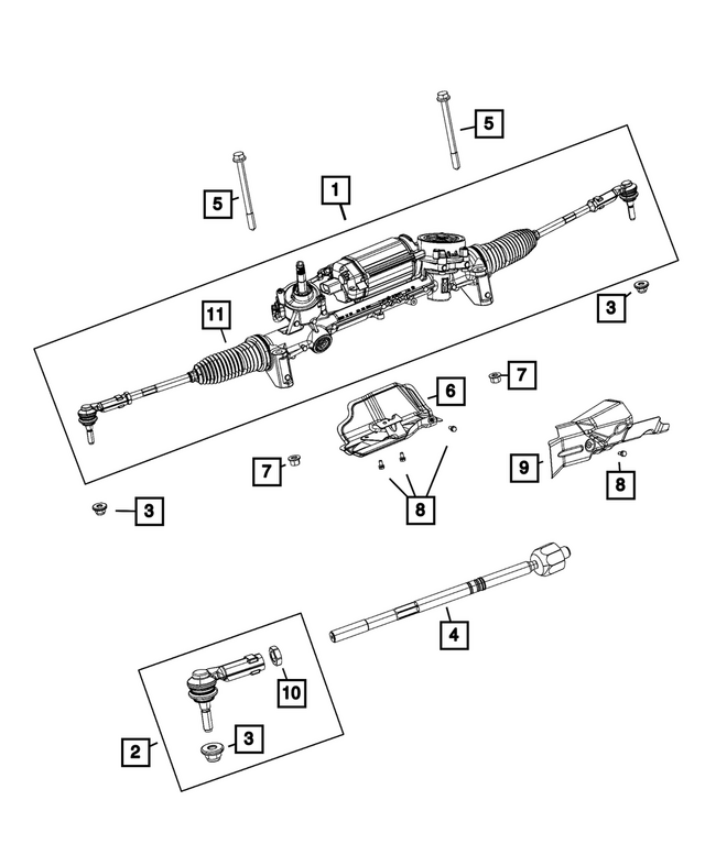 68184560AA - : Steering Gear Boot Kit for Mopar Image