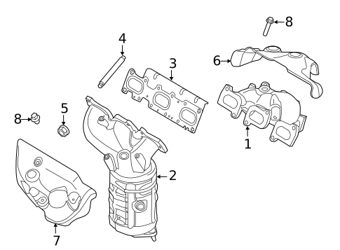 Exhaust Manifold for 2012 Ford Explorer #0