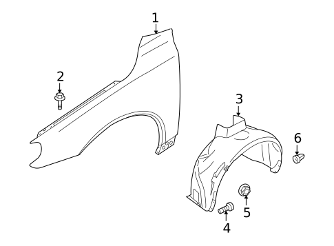 Fender & Components for 2008 Volvo XC70 #0