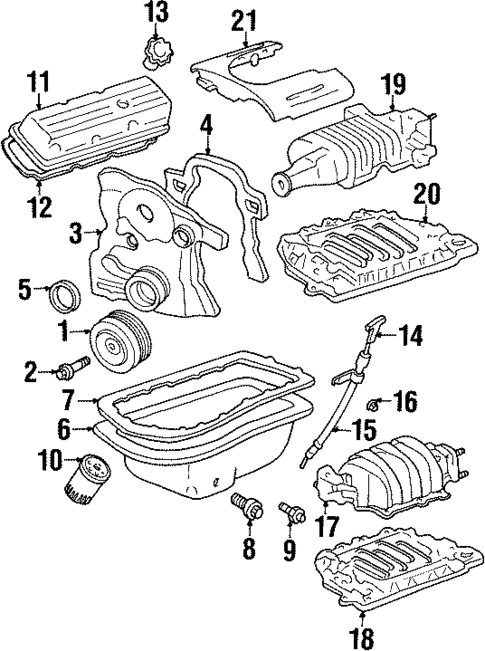 Engine Parts for 1993 Pontiac Bonneville #0