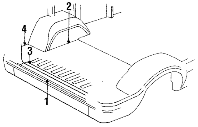 3495810 - Body: Rear Body Panel for Mopar Image