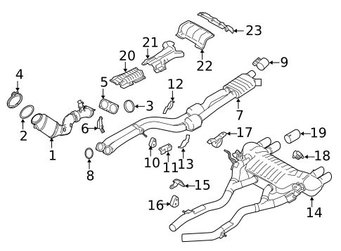 Exhaust & Tail Pipes for 2021 BMW M2 #0