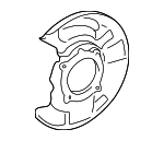4770335101 - : Brake Dust Shield (Right, Front) for Toyota Image