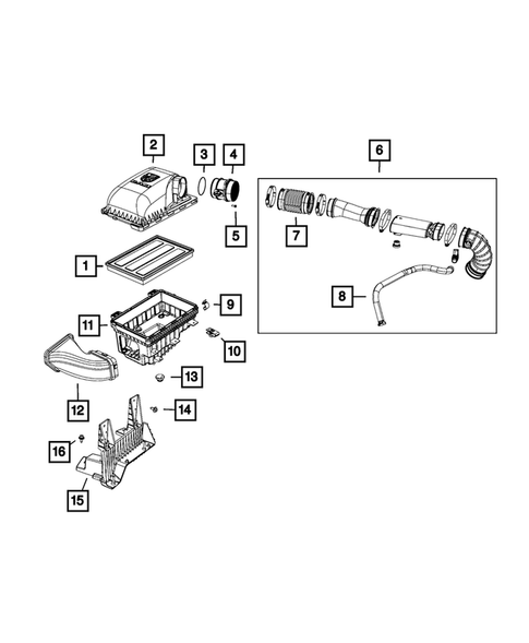Air Cleaner for 2019 Ram 1500 Classic #2