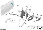 51217435583 - : Left Operating Rod for BMW Image