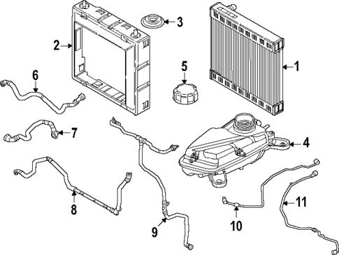 Radiator & Components for 2025 BMW M5 #1