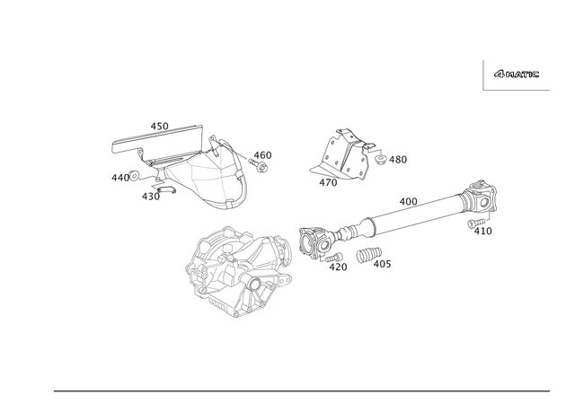 2024110297 - Propeller Shaft: Boot for Mercedes-Benz: 180C, C220, C230, C240, C320, E430 Image image