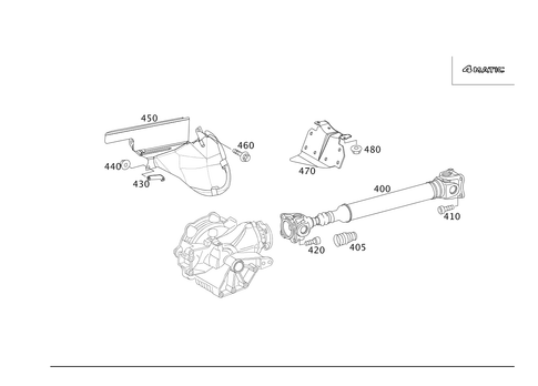 Front Axle Gear Propeller Shaft for 2005 Mercedes-Benz C240 #0