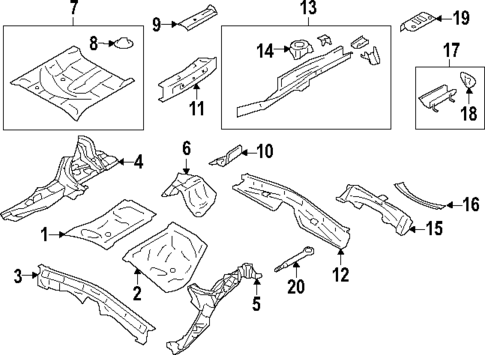 Rear Floor & Rails for 2025 Subaru BRZ #0