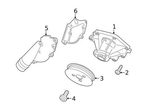 Water Pump for 2007 Audi A4 Quattro #0