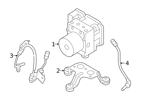 ABS Components for 2015 Hyundai Genesis #0
