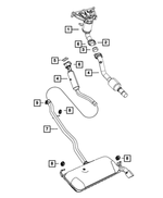 68066089AD - Exhaust: Front Pipe And Converter for Mopar Image