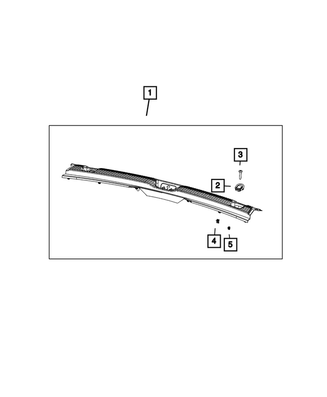 7LJ20TX7AB - : Lift-Gate Scuff Plate for Mopar Image