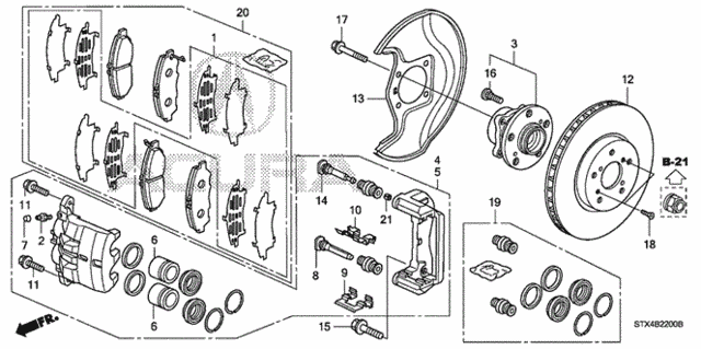 Front Brake for 2011 Acura MDX #0