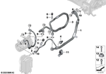 64508088920 - Heater and Air Conditioning: Refrigerant Line, Dual Line for BMW Image