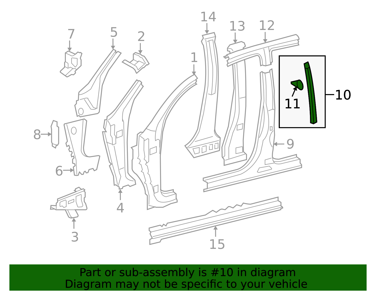 2007-2022 Toyota Center Pillar & Rocker Weatherstrip 67865-0C020 ...