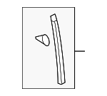 678650C020 - Body: Center Pillar &amp; Rocker Weatherstrip for Toyota: Sequoia, Tundra Image