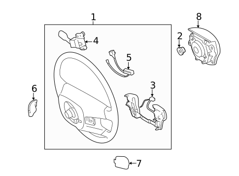 Steering Wheel & Trim for 2011 Toyota Avalon #0