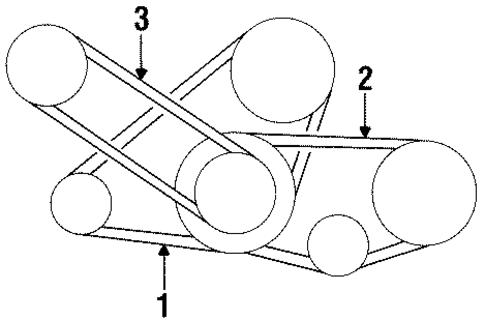 Belts & Pulleys for 1991 Nissan 300ZX #1