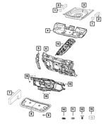 68244653AB - Interior Trim: Dash Panel Insulation for Jeep: Compass Image
