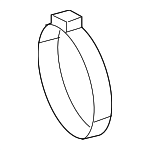 6511097AA - : Air Outlet Duct Clamp for Ram: 1500, 1500 Classic Image