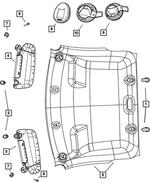 1CT16BD1AA - Interior Trim: Visor for Mopar Image