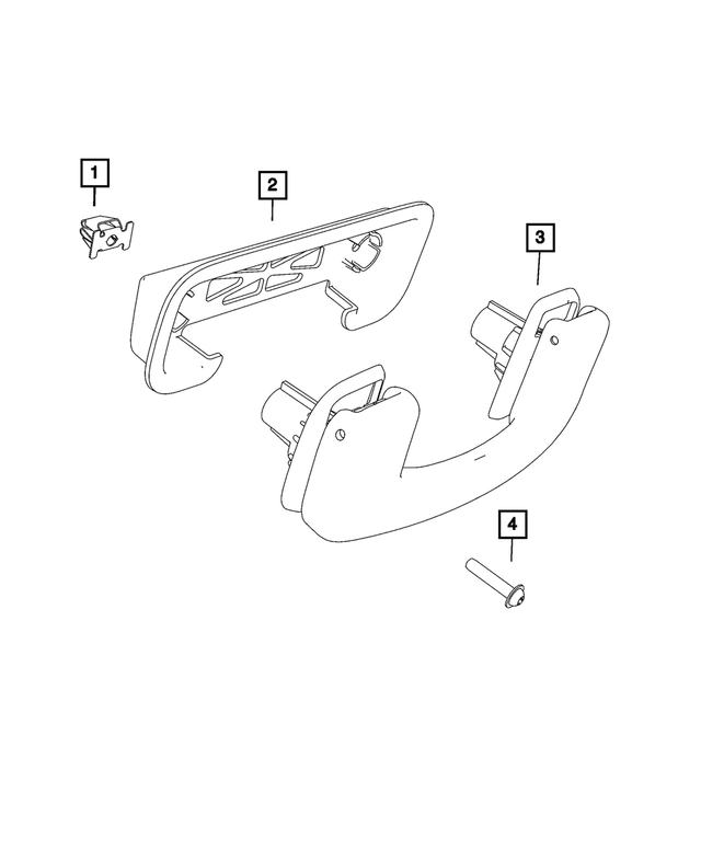 68144605AA - Interior Trim: Grab Handle Retainer for Mopar Image