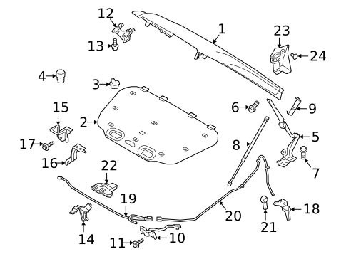 Hood & Components for 2026 Volvo EC40 #1