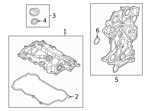 Valve & Timing Covers for 2022 Hyundai Kona #0