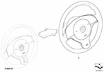 32342282021 - : M Sports Steer.-Wheel, Airbag, Leather for BMW Image