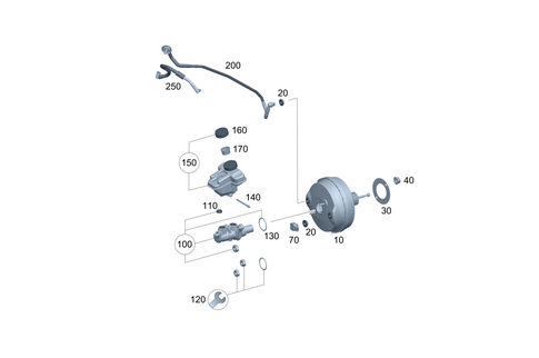 Brake Booster for 2026 Mercedes-Benz S580 #0