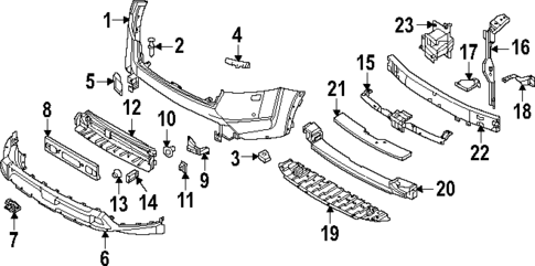 Bumper & Components - Front for 2025 Nissan Pathfinder #0