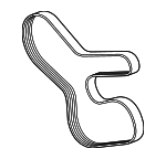 11287628659 - Cooling System: Serpentine Belt for BMW Image