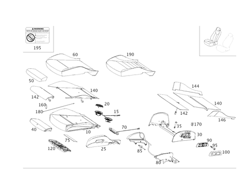 Right Seat for 2014 Mercedes-Benz C63 AMG #0