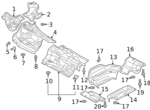 Heat Shields for 2019 Audi A7 Sportback #0
